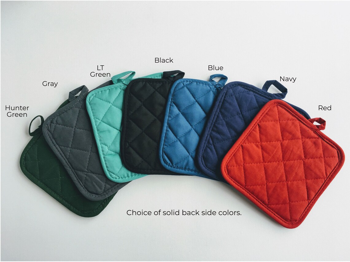 Heat Insulated Pot Holders. 7x7 Extra Thick Quilted Trivets. Etsy