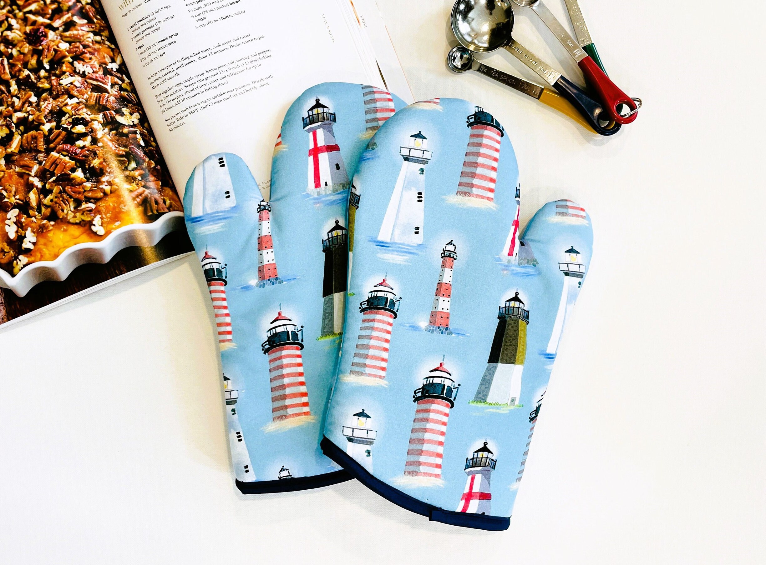 Whales Pattern Kitchen Oven Mittens Art Sea Ceatures Oven Mitt Cute Pot  Hotpads for Cooking Gift for Bakers Fish Pattern Oven Gloves ZZ8239 
