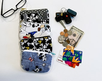 Ready to Ship. Quilted Padded Zipper Pouch. Coin Card Keys Earpods. Cotton Foam. Gift. Birthdays, Mothers day.