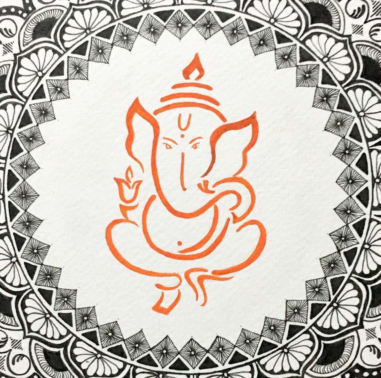 Printable Ganesha Wall Decor Indian God Ganesha Instant Etsy