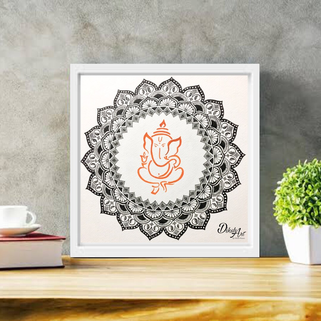 Buy Printable Ganesha Wall Decor, Indian God Ganesha Instant