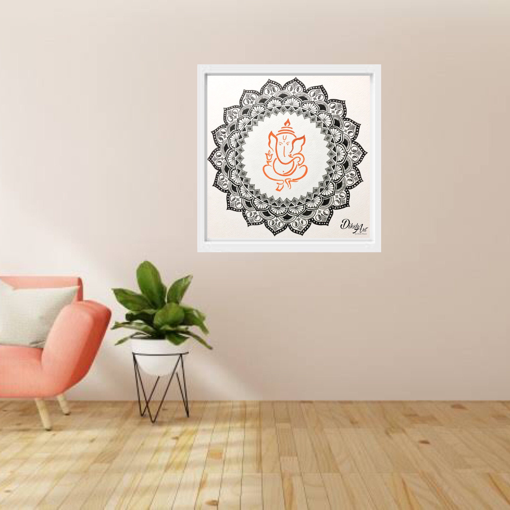 Printable Ganesha Wall Decor Indian God Ganesha Instant - Etsy