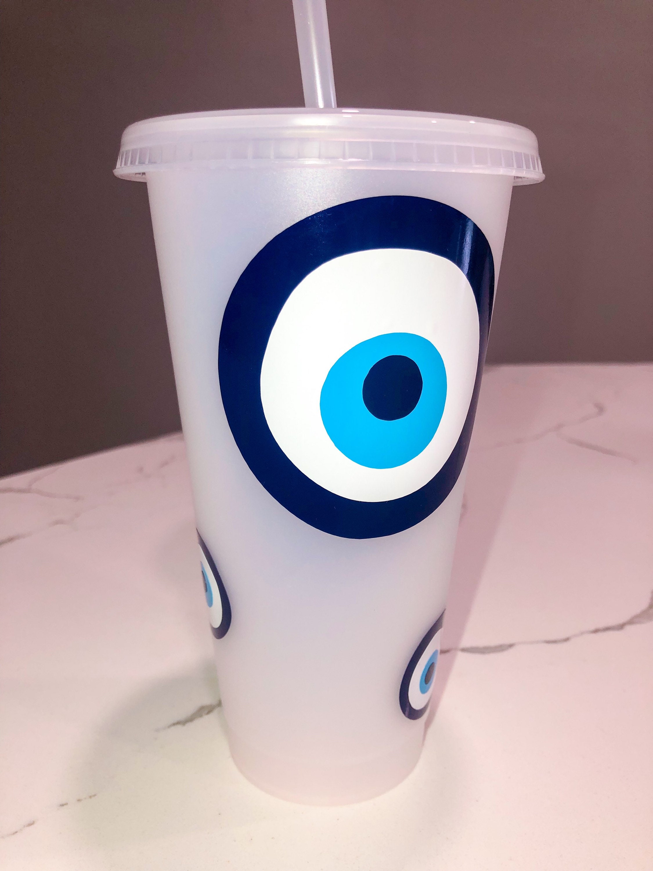 Evil eye protection color changing tumbler Etsy