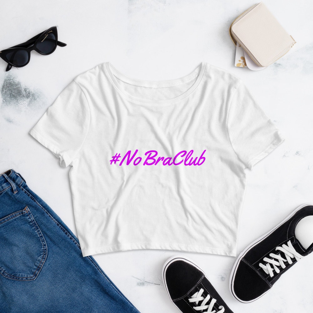 Fashion Women Girl Crop Top NO BRA CLUB Letter Printed Ultra Short Vest  Sexy Tops Summer Mini Top Girl Gift From 13,01 €