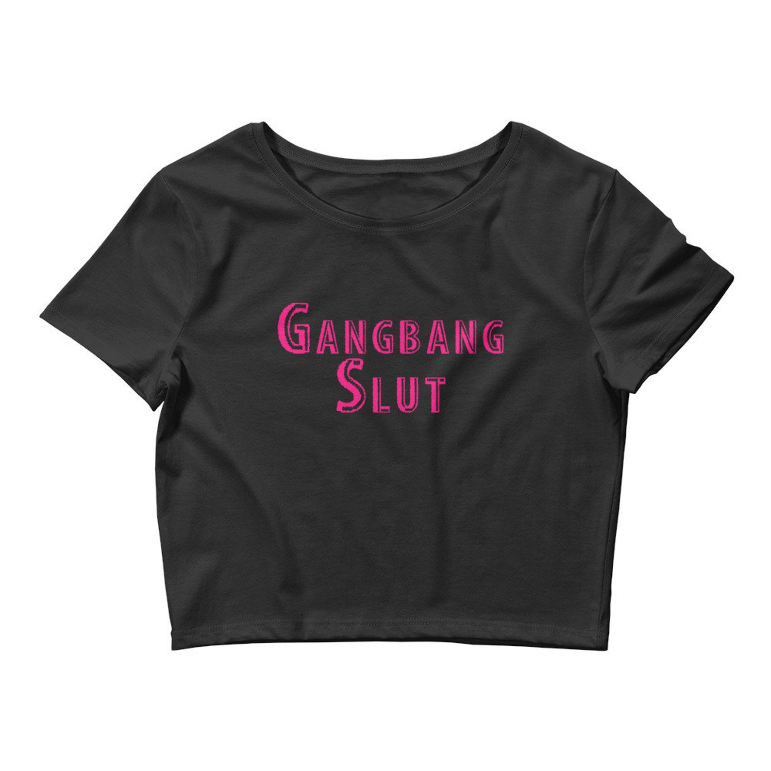 Gangbang Slut Crop Top Hotwife Swinger Shirt Naughty Group Etsy 