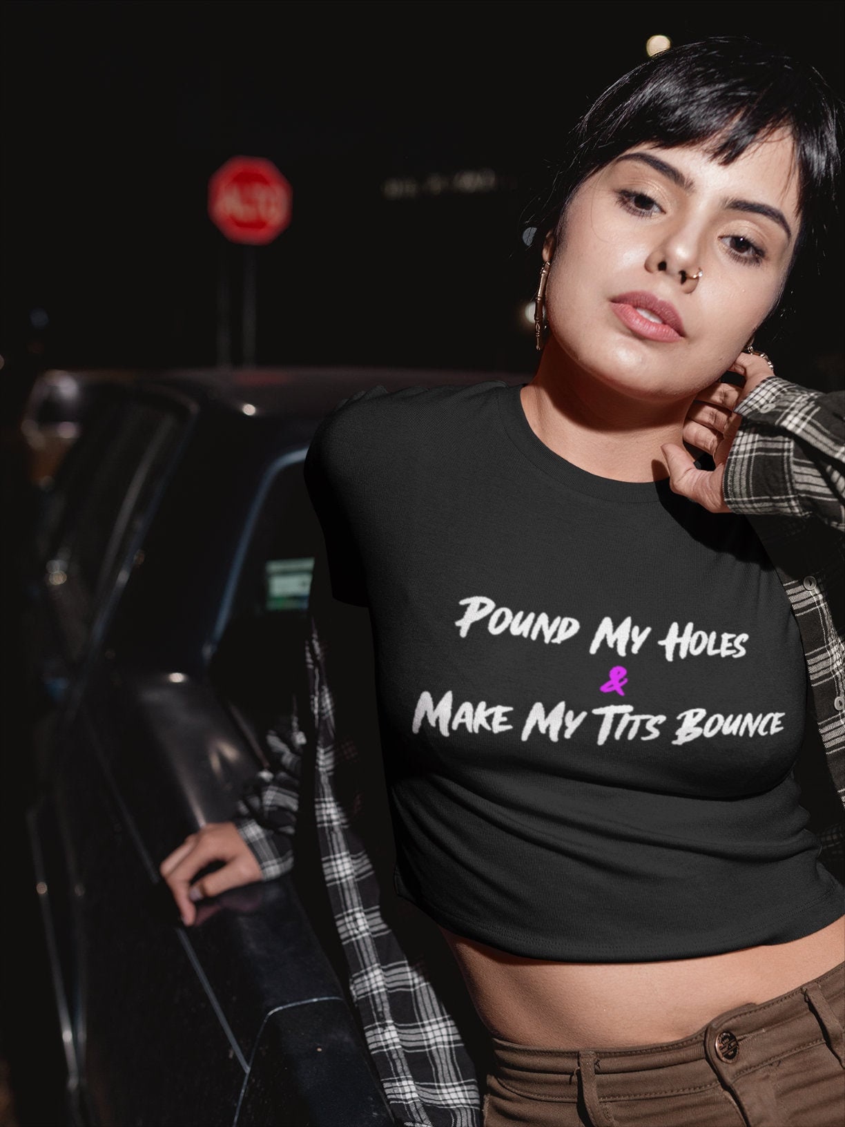 Pound My Holes Make My Tits Bounce Crop Top, Hotwife Slut Shirt, Sexy  Swinger T-shirt -  Canada