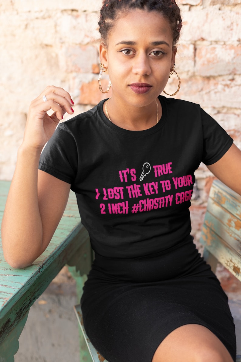 Femdom Lost Key Chastity Cage Shirt Cuckold Male Chastity T shirt femdom-lost-key-chastity-cage-shirt-cuckold-male-chastity-t-shirt