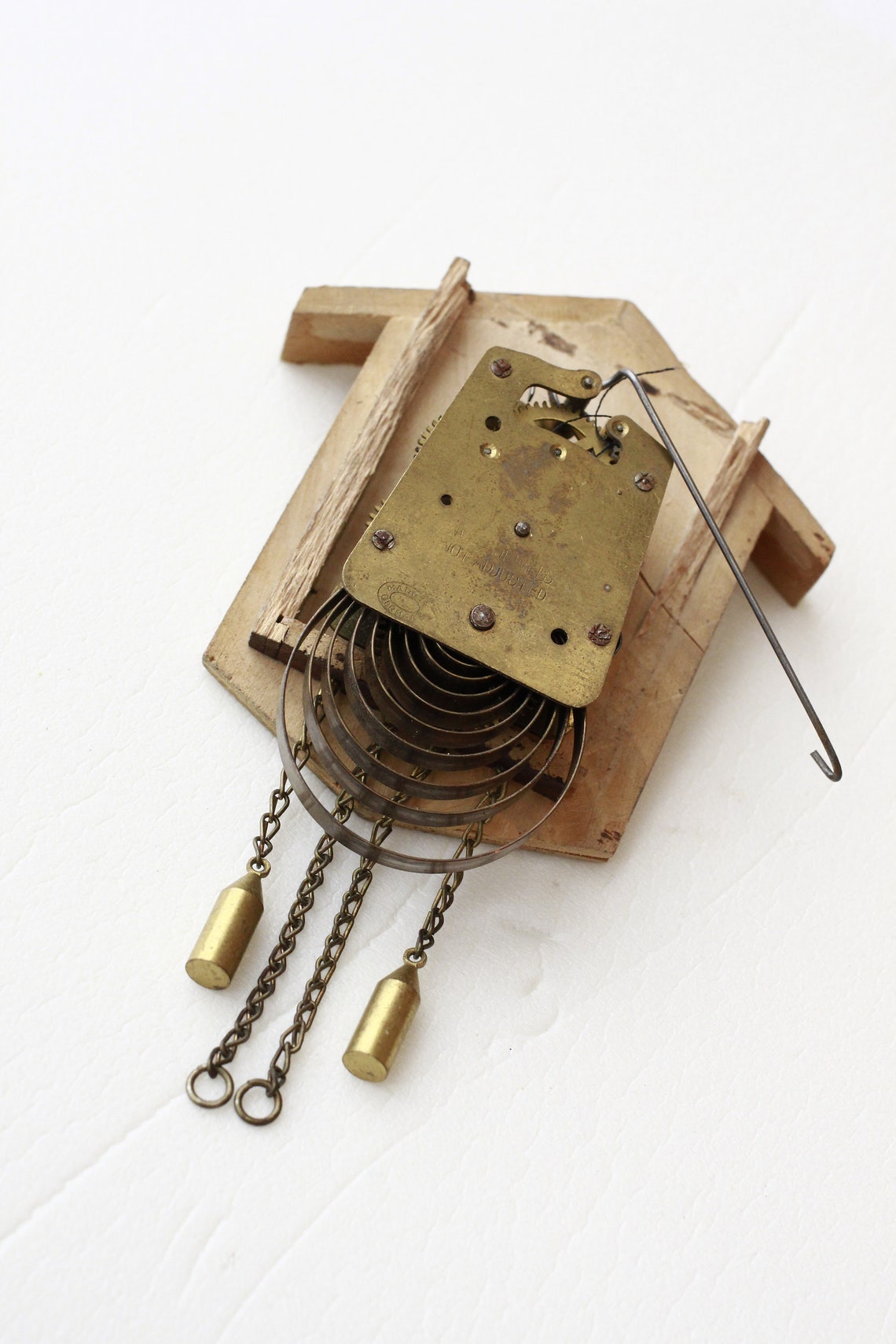 Small cuckoo clock parts brass gears cuckoo clock vintage Etsy