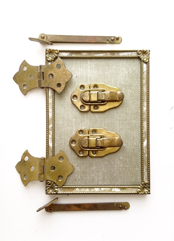 Vintage Brass Trunk Hardware Trunk Latch Jewelry Box Parts Etsy