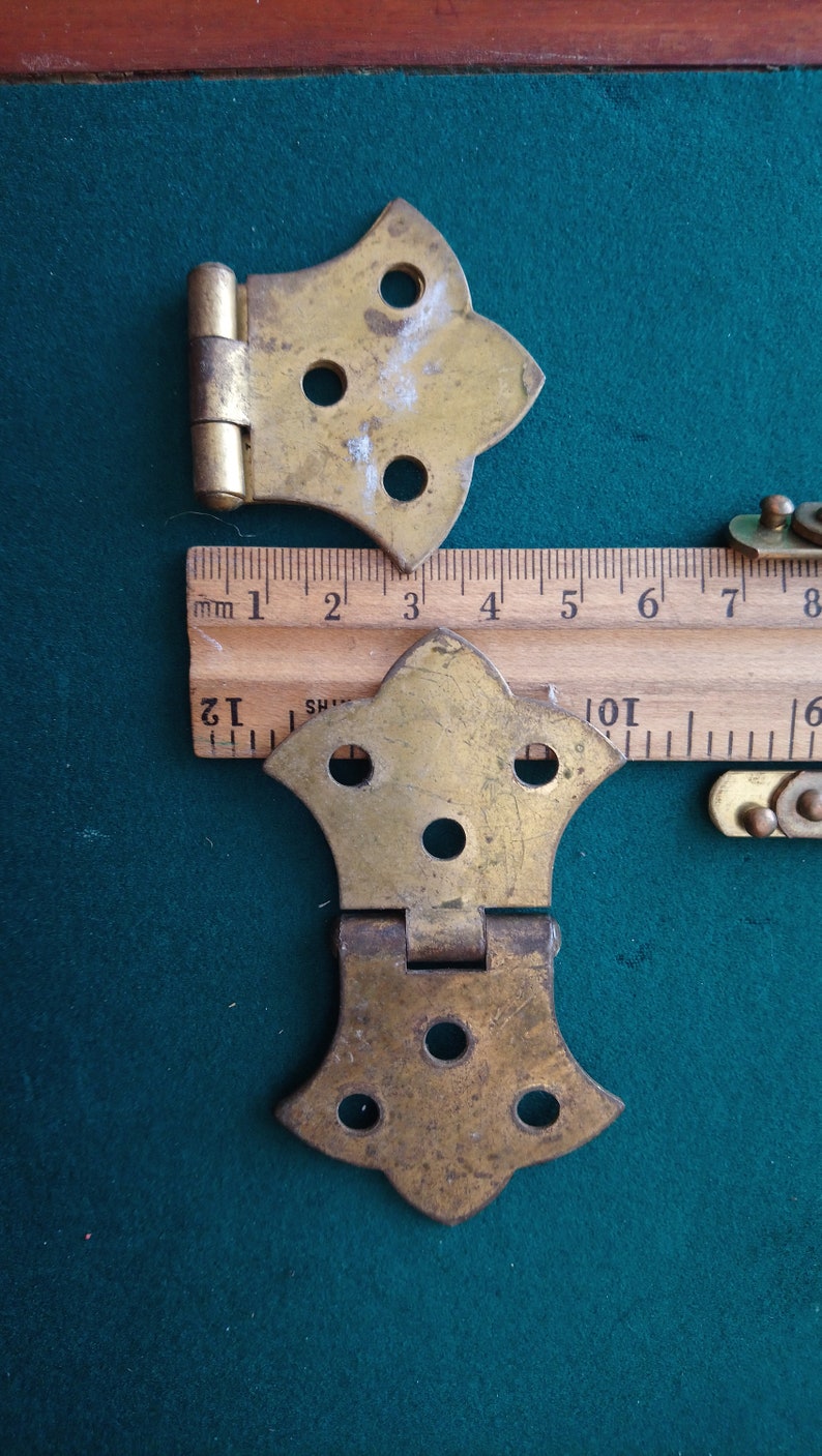 Vintage Brass Trunk Hardware Trunk Latch Jewelry Box Parts Etsy