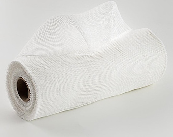 White Poly Deco Mesh: 10" x 10 Yards, Wreath & Garland Supply