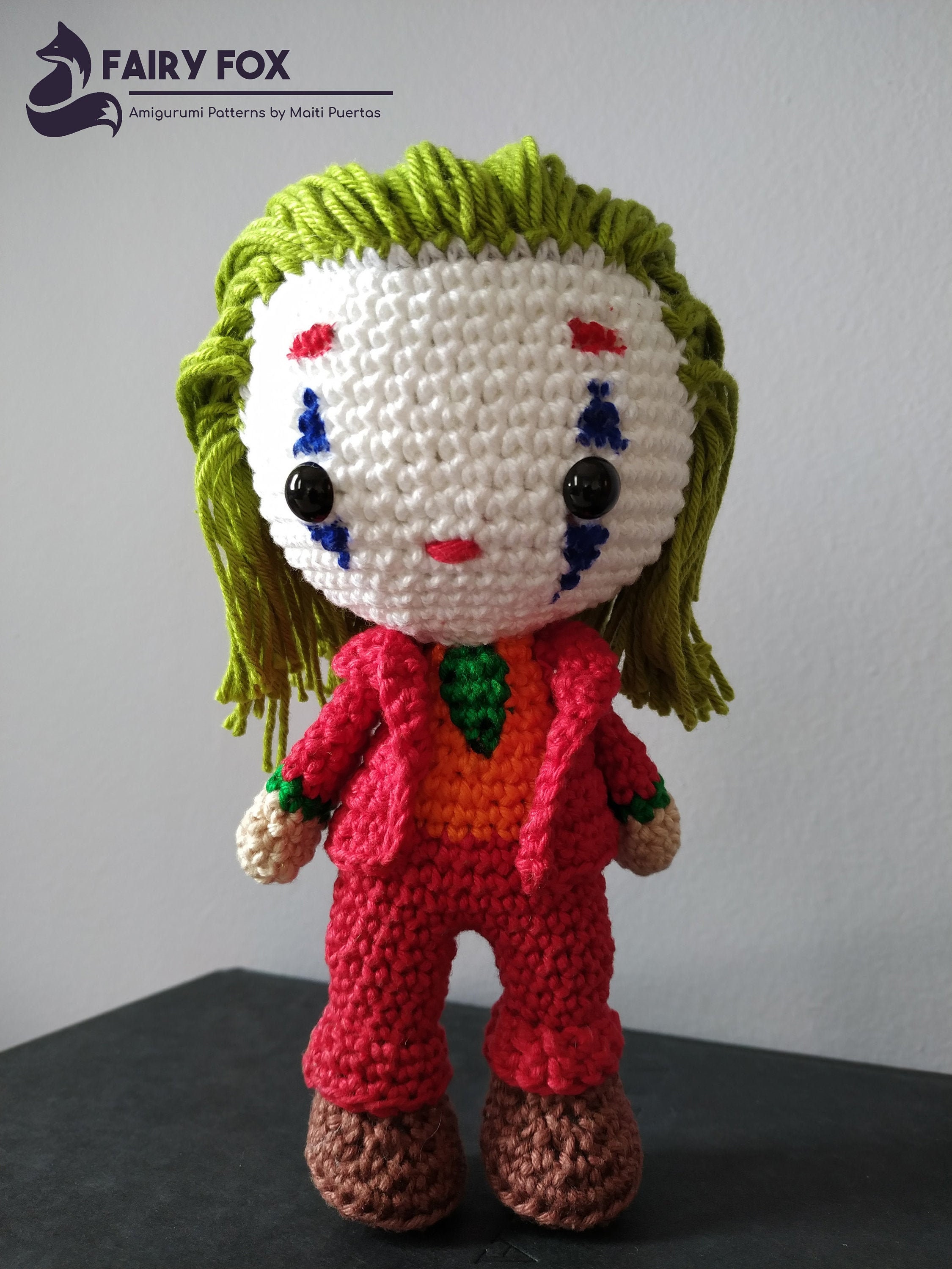 Crochet Pattern of Joker From 2019 Movie amigurumi Tutorial Etsy