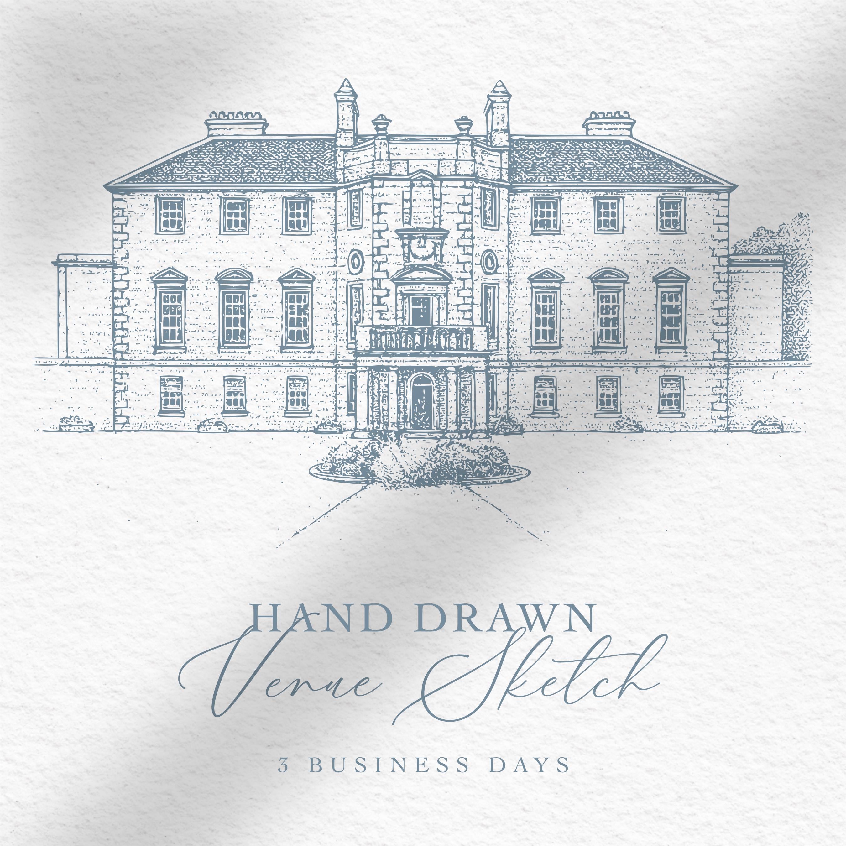 Custom Wedding Venue Illustration | Hand Drawn Wedding Invitation ...