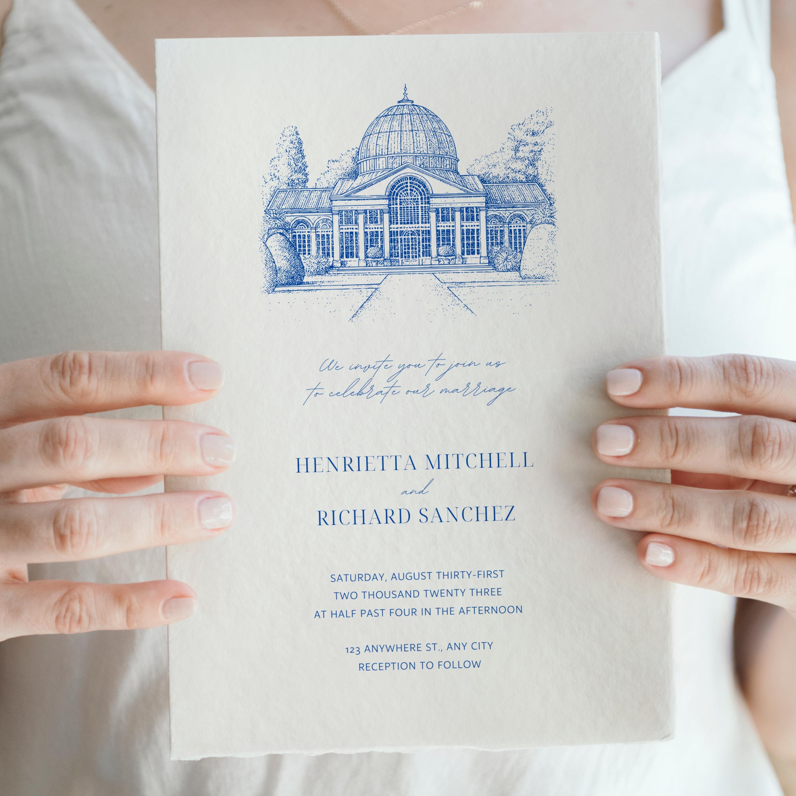 Custom Wedding Venue Illustration | Hand Drawn Wedding Invitation ...