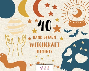 Zodiac Signs clipart , Mystery Symbolen, Esoteric Symbols Planner Sticker Mystic Clipart, Esoteric Clipart, Mystic Logo, Celestial Clipart