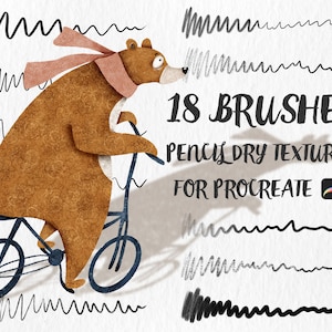 Procreate Pencil Brushes, Pencil Dry Textures for Procreate, Pencil for Procreate, Procreate pencil, Pencil Brushes, Pencil Textures