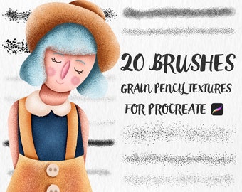 Procreate Grain Brushes , Pencil Grain Textures for Procreate, Grunge Texture, Grain Textures, Brushes for Procreate, Digital Download
