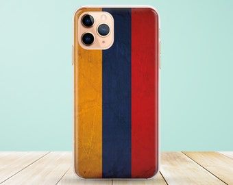 Funda para teléfono con la bandera de Armenia - Diseño vintage para iPhone 17/16/15, Samsung Galaxy S25