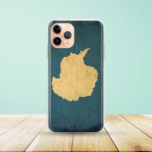 Vintage vlag Antarctica-telefoonhoesje beschikbaar voor iPhone 16, 14, 13, 12, 11, XS Max Samsung S22, S21, S20, telefoonhoesje