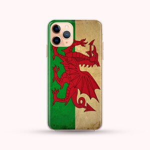 Vintage Wales Flag Phone Case: Welsh Dragon Art