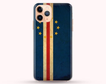 Vintage Flag Cape Verde Phone Case available for iPhone 16, 14, 13, 12, 11, XS Max Samsung S22, S21, S20, phone case