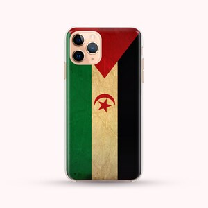 Vintage Flag Western Sahara phone case available for iPhone 16, 11, XR, XS, XS Max, Samsung S20, Samsung A5