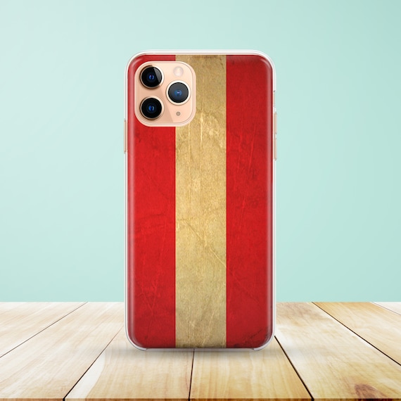 Austria Flag Phone Case - Vintage Design for iPhone 17/16/15, Samsung Galaxy S25