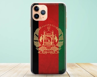 Funda para teléfono con la bandera de Afganistán - Diseño vintage para iPhone 17/16/15, Samsung Galaxy S25