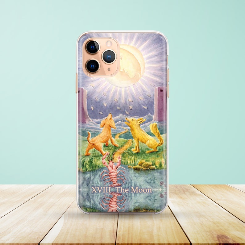 The Moon Tarot Card Phone Case available for iPhone 11 Xr image 1