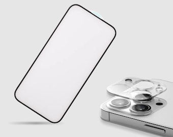 Bildschirm- und Kameralinsenschutz aus gehärtetem Glas - 9H Anti-Kratzer, HD-Klarheit, blasenfrei - Ultimativer iPhone Schutz