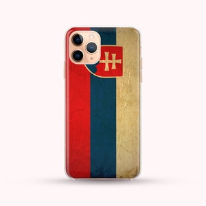 Vintage Flag Slovakia phone case available for iPhone 14, 13, 12, 11, XS Max Samsung S22, S21, S20, phone case image 1