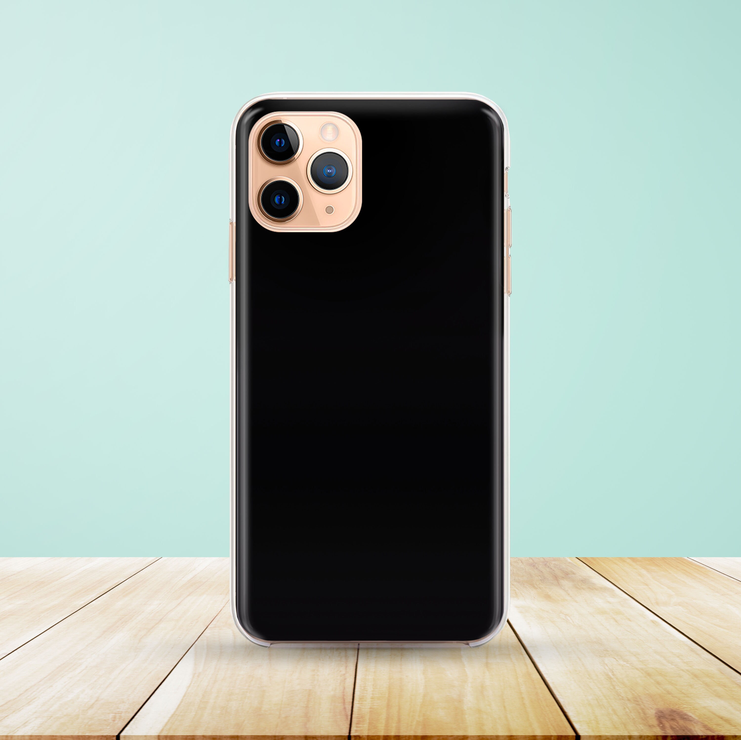 Plain Black Phone Case Available for iPhone 11 XR XS XS Etsy