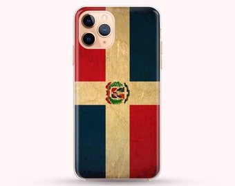 Vintage Flag Dominican Republic Phone Case available for iPhone 14, 13, 12, 11, XS Max Samsung S22, S21, S20, phone case