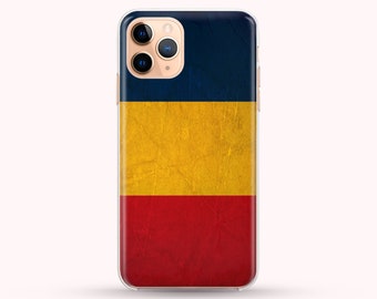 Vintage Flag Romania phone case available for iPhone 14, 13, 12, 11, XS Max Samsung S22, S21, S20, phone case