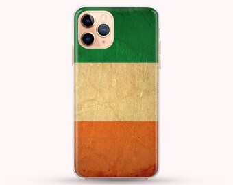 Funda para móvil con la bandera de Irlanda - Diseño vintage para iPhone 17/16/15 y Samsung Galaxy S25