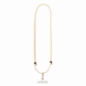 Elegant Neutral Crossbody Phone Strap - Beige or Black
