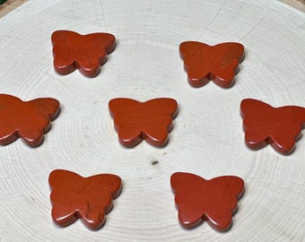 Red Jasper BUTTERFLY  Carved Gemstone 1.25 Inch | BUTTERFLY Premium Grade Gemstones | Carved Crystal Animal