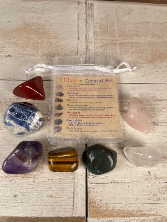 7 Chakra Crystal Set ( Rose Quartsz, Amethyst, Green Aventurine