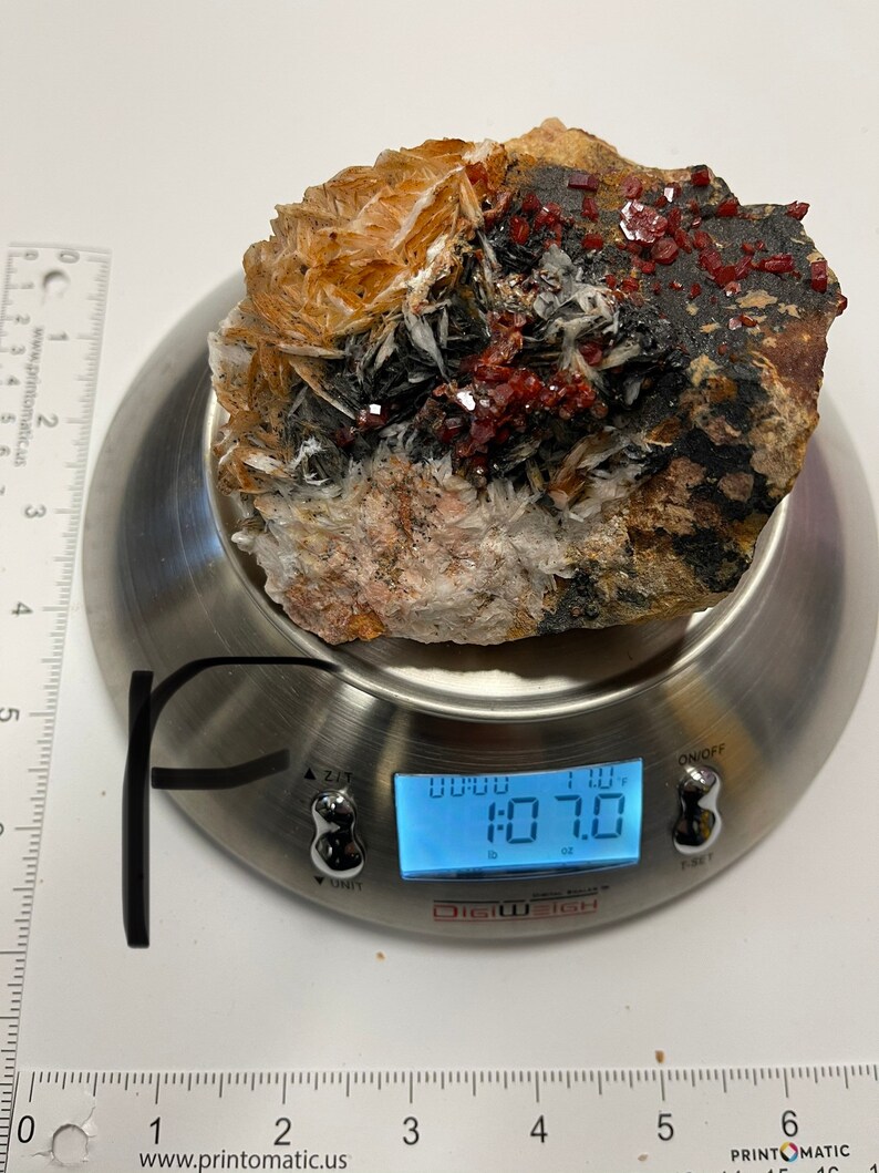 Natural Vanadinite Mineral Large pcs 1 of each Origin Morocco Red Vanadinite specimen Rare Vanadinite crystal
