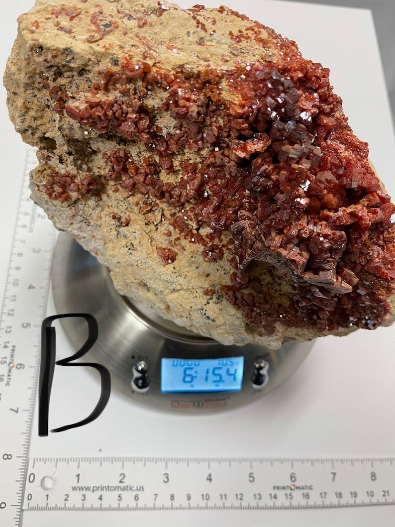 Natural Vanadinite Mineral Large pcs 1 of each Origin Morocco Red Vanadinite specimen Rare Vanadinite crystal