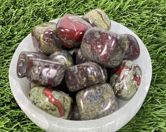 Tumbled DRAGON BLOODSTONE / Authentic Tumbled Dragon BLOODSTONE / Dragon Bloodstone