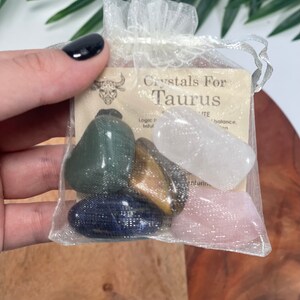TAURUS Crystal Set,5x Crystals Set for TAURUS( Blue Sodalite,rose ...