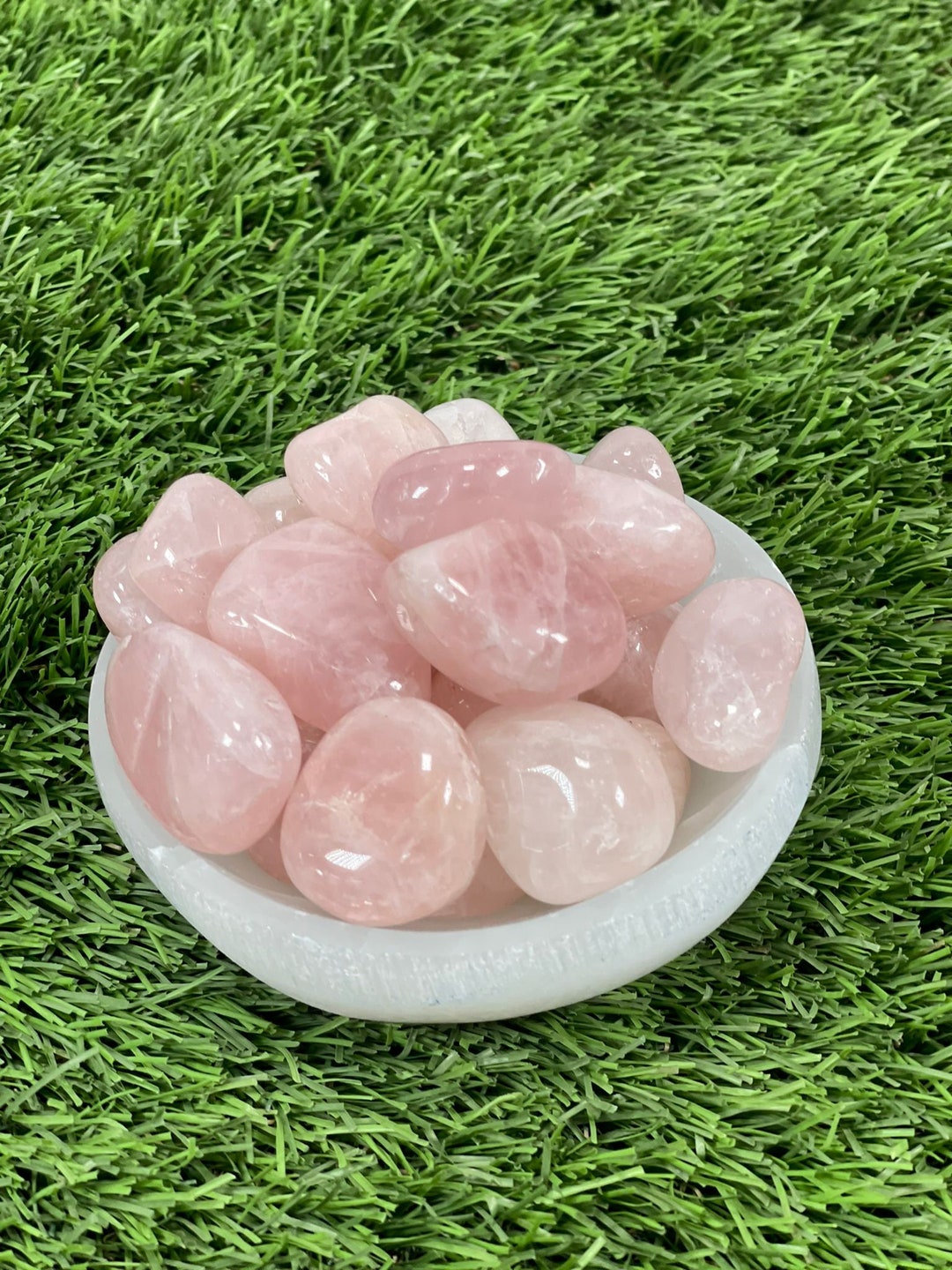 Tumbled ROSE QUARTZ / Authentic Tumbled Rose Quartz / ROSE Quartz Etsy