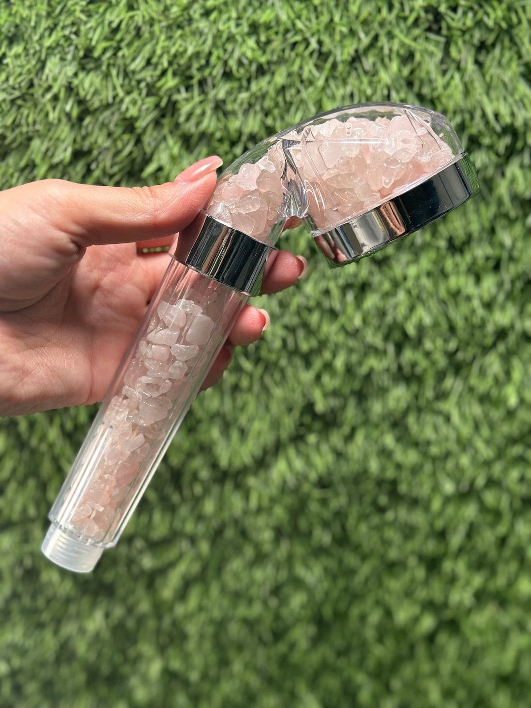 Rose Quartz Shower Head / Highpressure Handheld Shower Head / Water