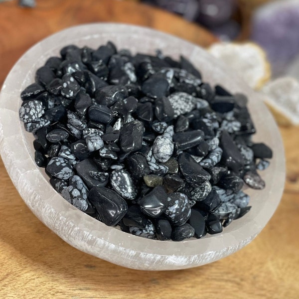 Natural Snowflake Obsidian Chip , Real Snowflake Obsidian chip ,  Snowflake Obsidian Loose Stone , Crystal chips , Snowflake Chips