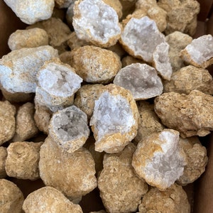 Break Your Own Geodes Wholesale Lots - Choose How Many Pounds - Large Unopened Moroccan Crystal Quartz Geodes, perfect for kids