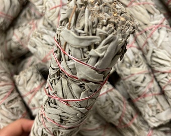 9 inch  California ORGANIC White Sage Wholesale Smudge Sticks , Sage High Quality 2 side cutted