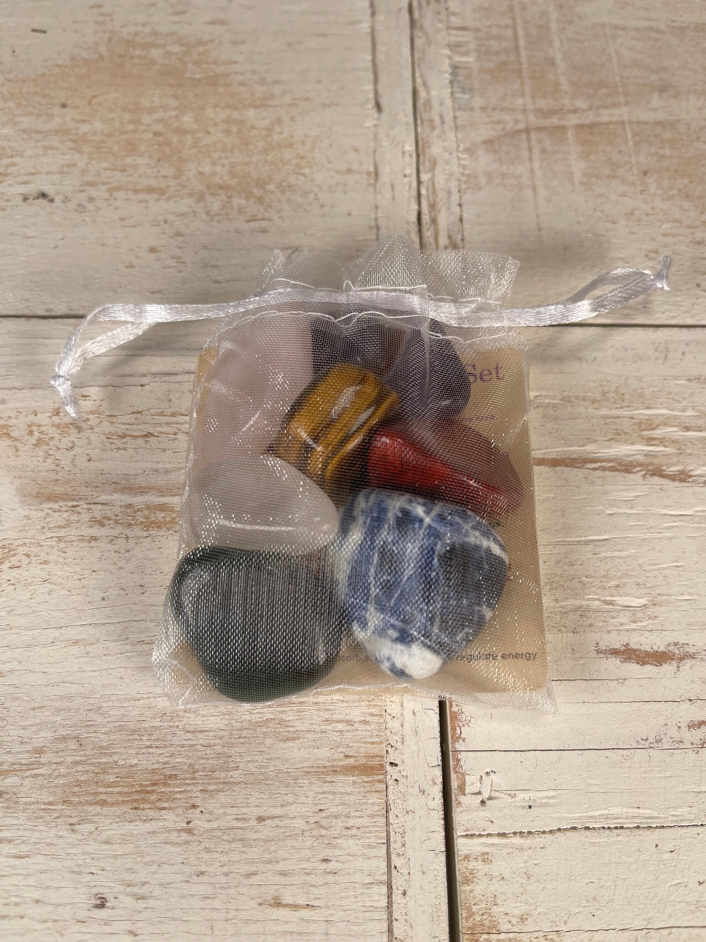 7 Chakra Crystal Set ( Rose Quartsz, Amethyst, Green