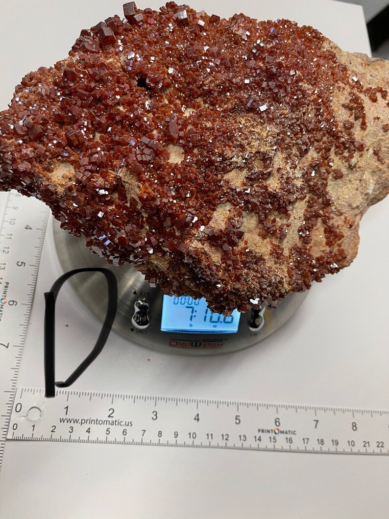 Natural Vanadinite Mineral Large pcs 1 of each Origin Morocco Red Vanadinite specimen Rare Vanadinite crystal