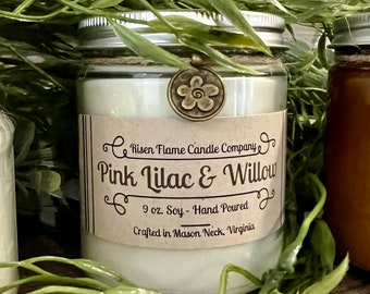 Pink Lilac & Willow by RisenFlame (Soy Candles)